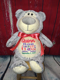 Cubbies™ Light Grey Bear Stuffie with Custom Embroidery