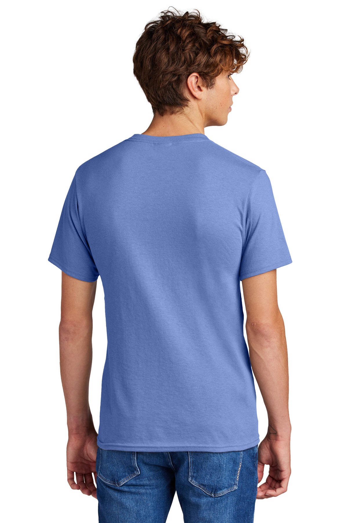 Port & Company Tall Core Blend Tee. PC55T - Carolina Blue