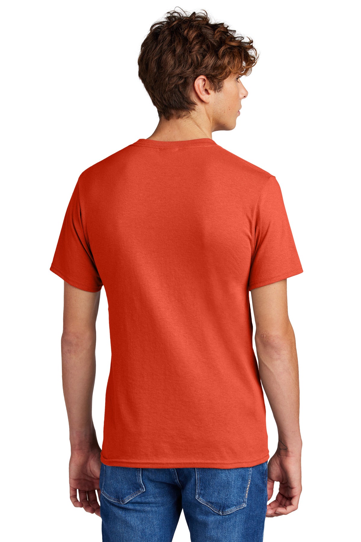 Port & Company Tall Core Blend Tee. PC55T - Orange