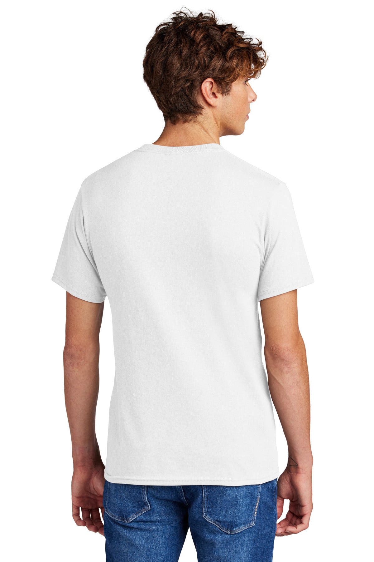 Port & Company Tall Core Blend Tee. PC55T - White