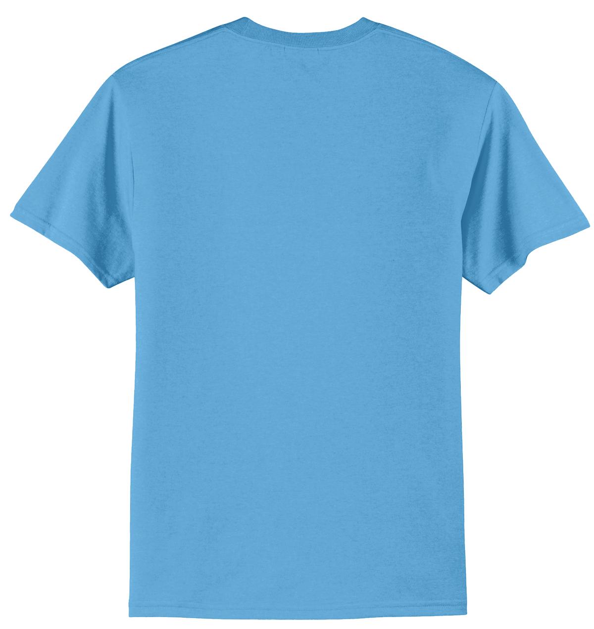 Port & Company Tall Core Blend Tee. PC55T - Aquatic Blue