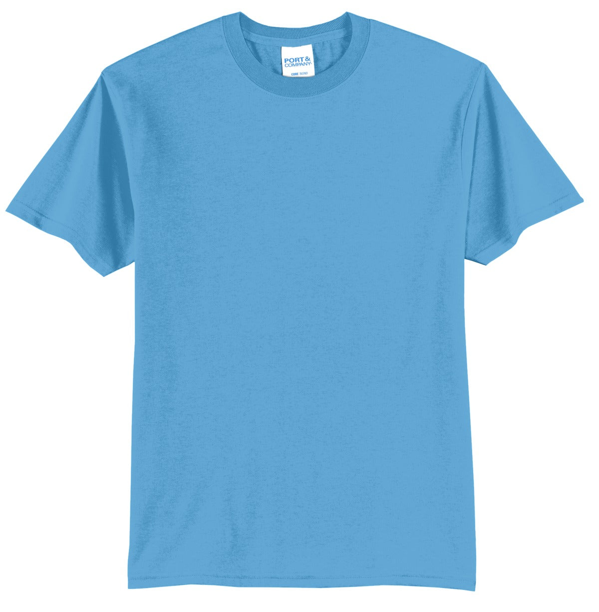 Port & Company Tall Core Blend Tee. PC55T - Aquatic Blue