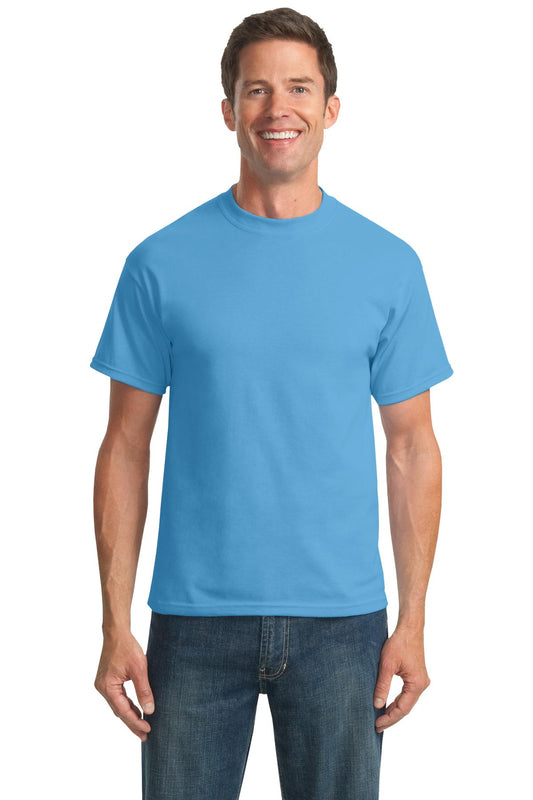 Port & Company Tall Core Blend Tee. PC55T - Aquatic Blue