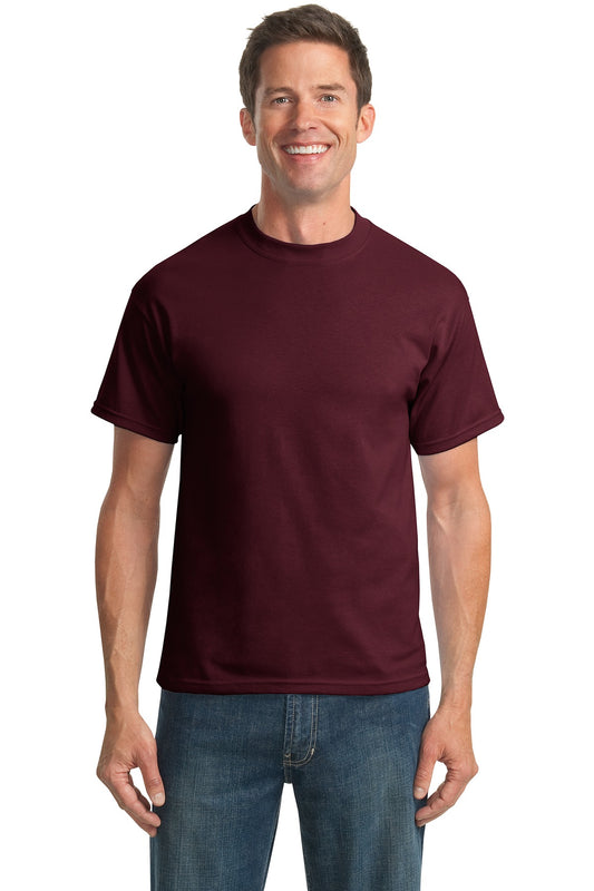 Port & Company Tall Core Blend Tee. PC55T - Athletic Maroon