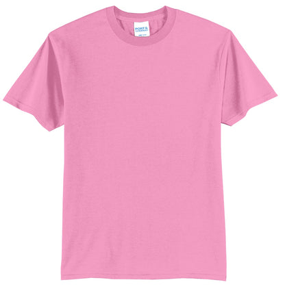 Port & Company Tall Core Blend Tee. PC55T - Candy Pink
