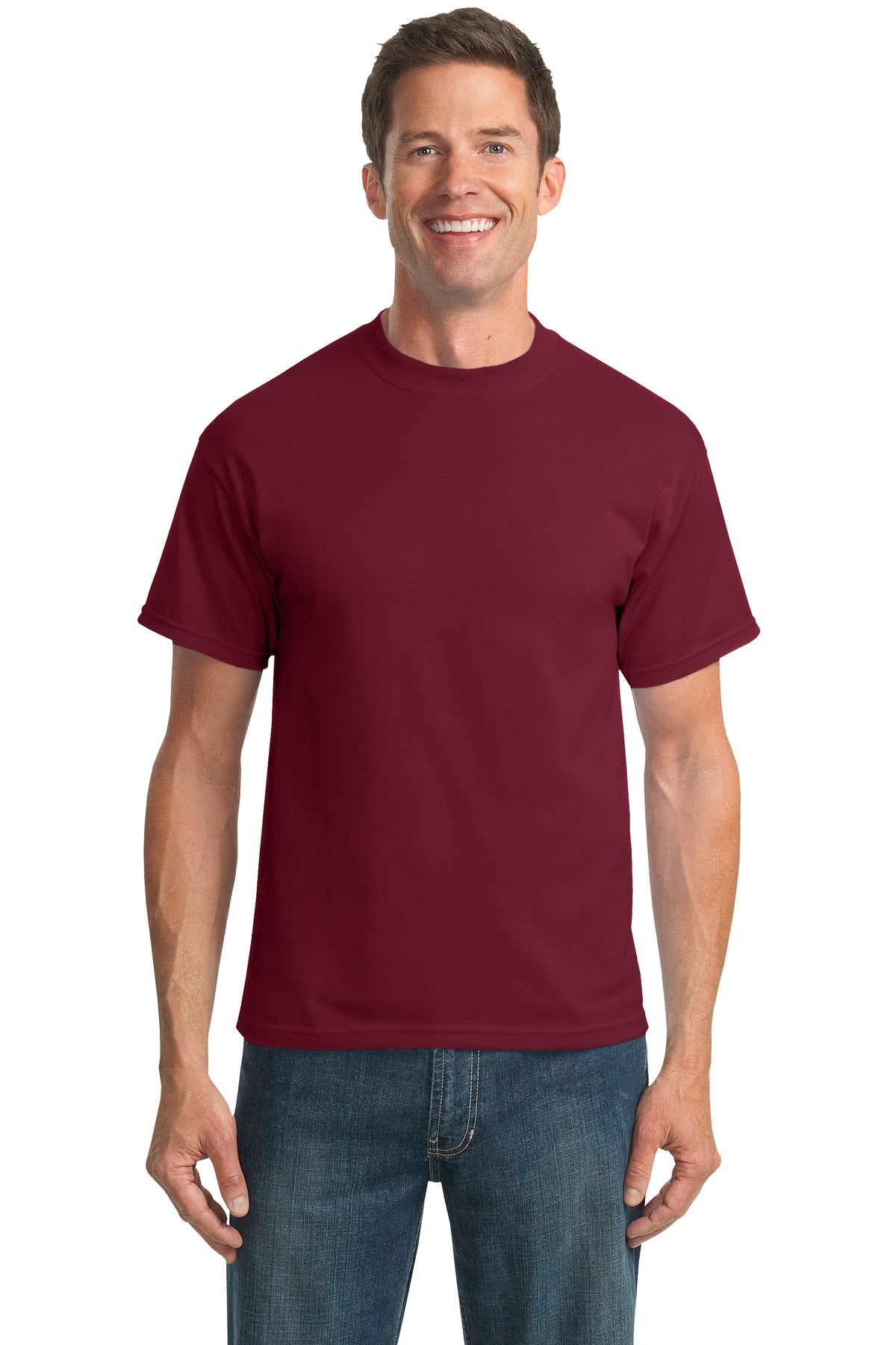 Port & Company Tall Core Blend Tee. PC55T - Cardinal
