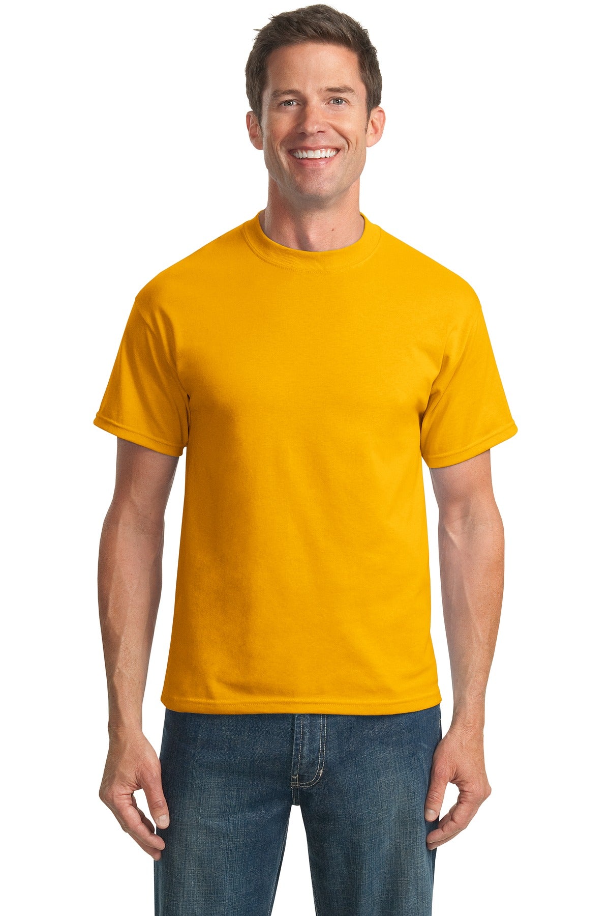 Port & Company Tall Core Blend Tee. PC55T - Gold