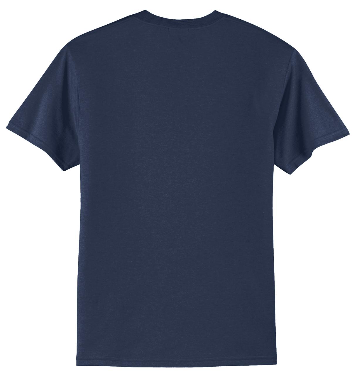 Port & Company Tall Core Blend Tee. PC55T - Navy