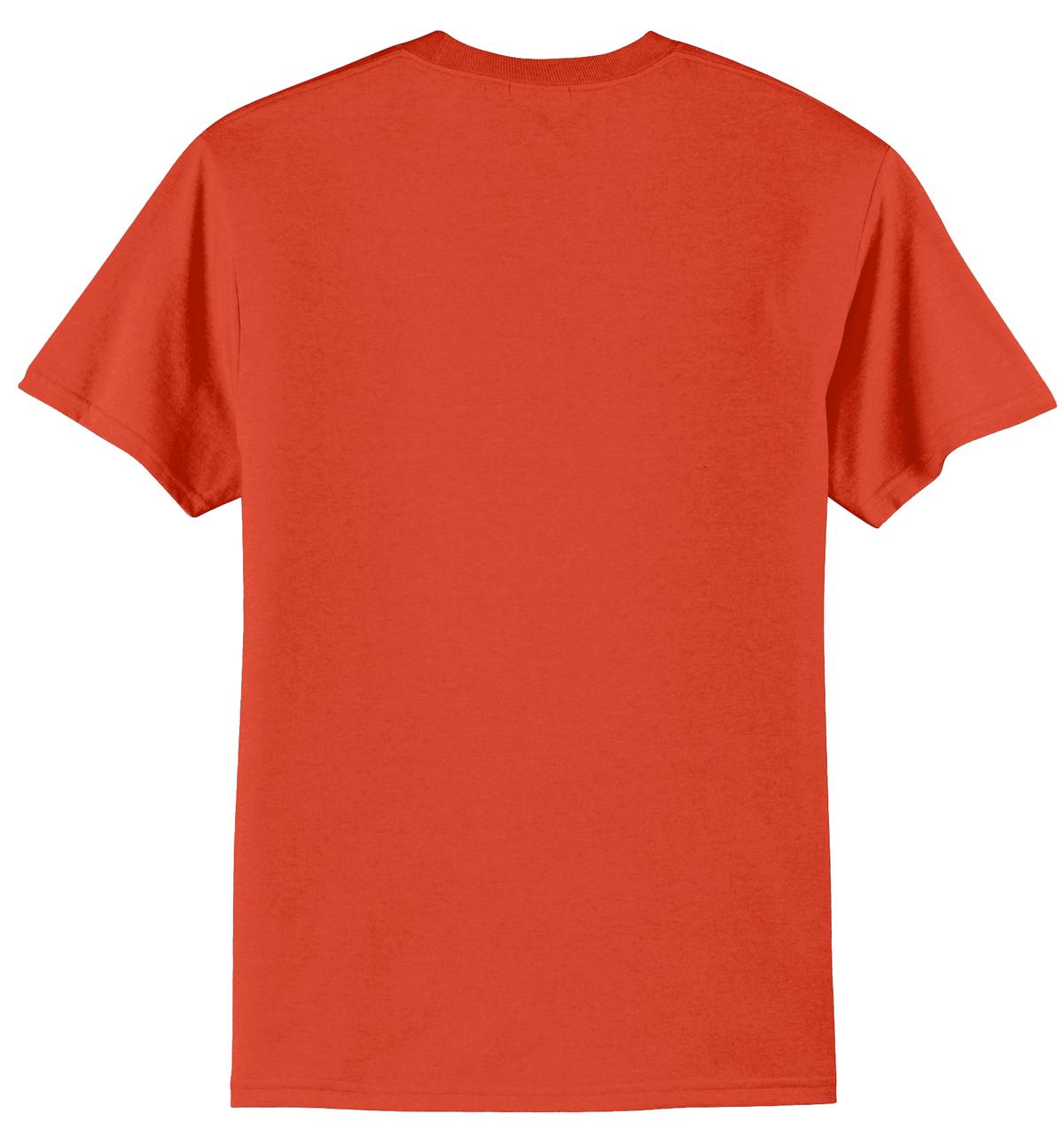 Port & Company Tall Core Blend Tee. PC55T - Orange