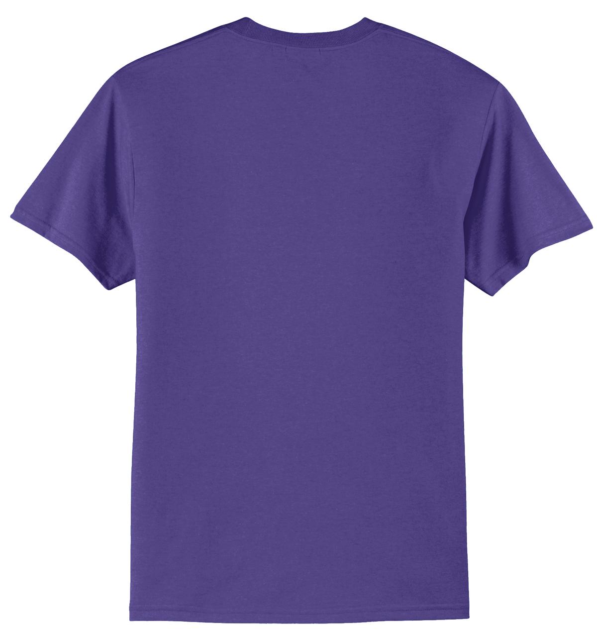 Port & Company Tall Core Blend Tee. PC55T - Purple