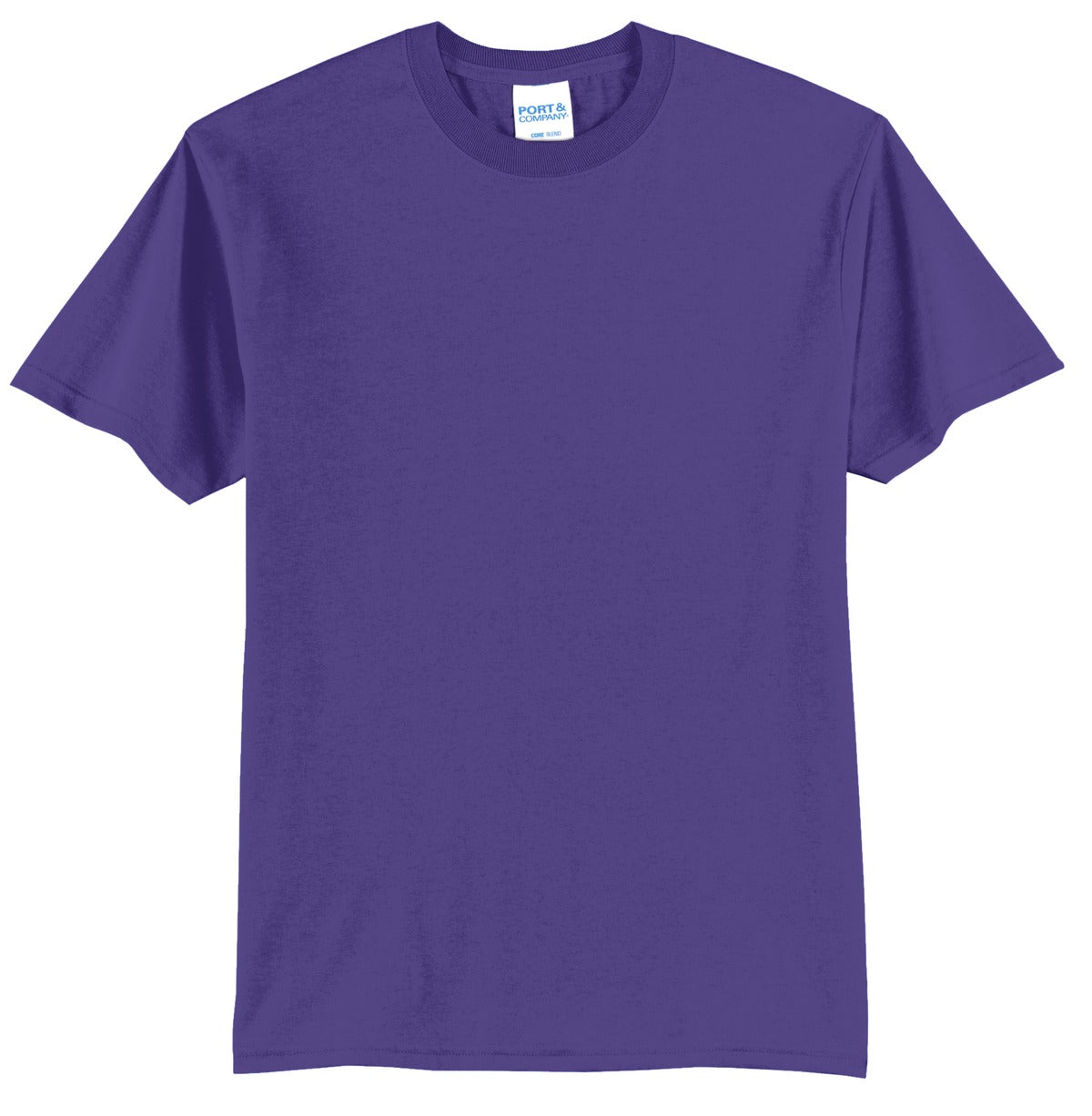 Port & Company Tall Core Blend Tee. PC55T - Purple