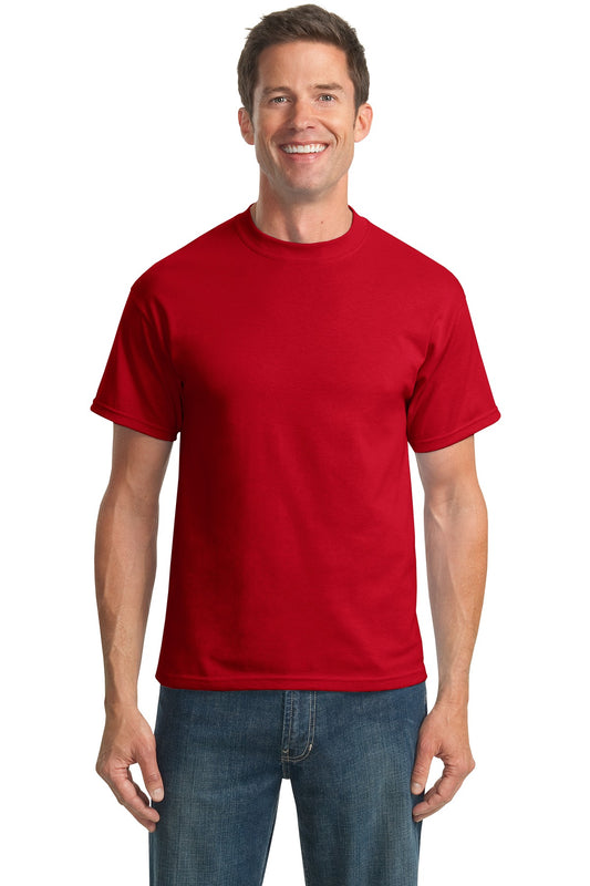 Port & Company Tall Core Blend Tee. PC55T - Red