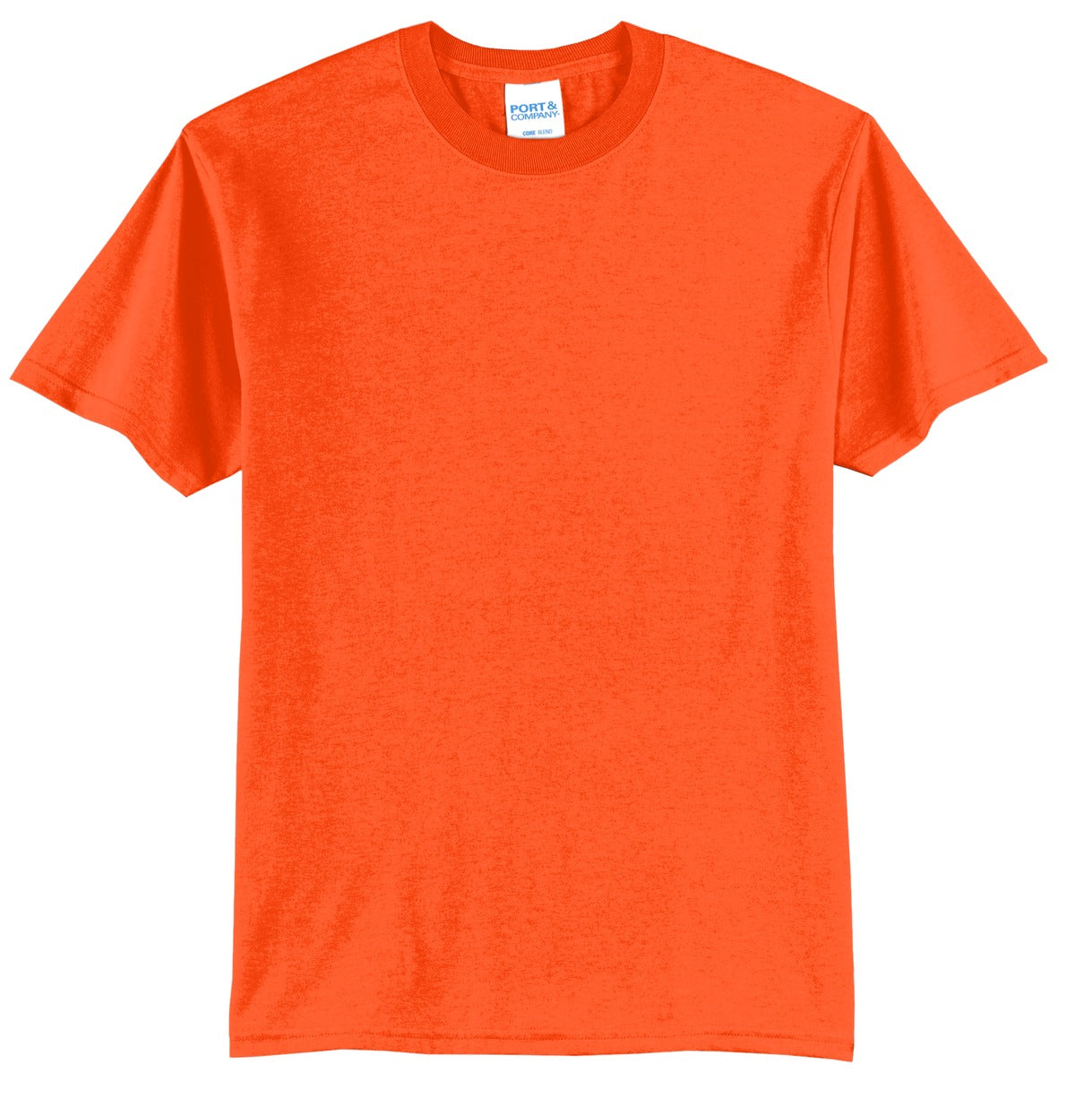 Port & Company Tall Core Blend Tee. PC55T - Safety Orange