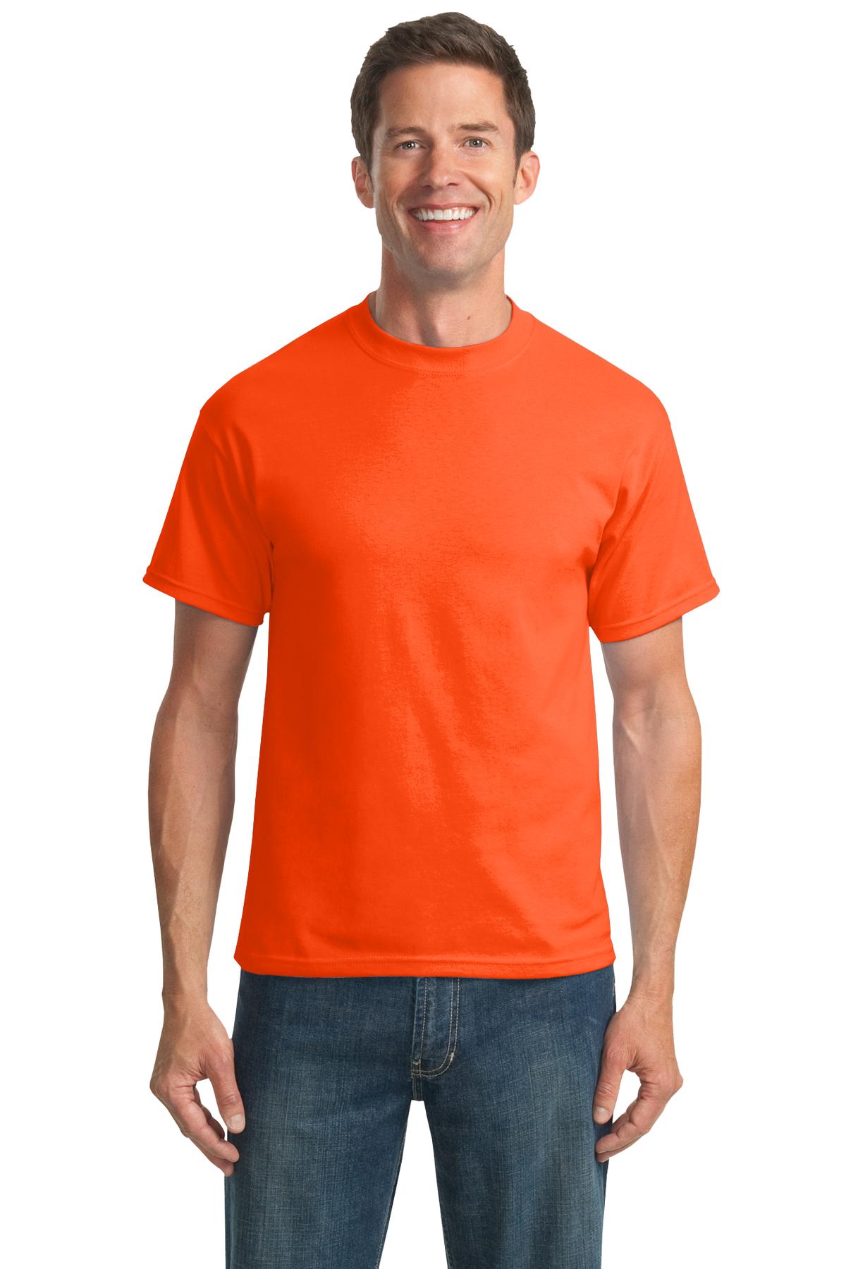Port & Company Tall Core Blend Tee. PC55T - Safety Orange