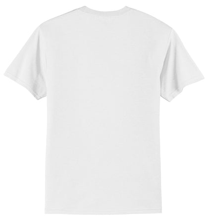 Port & Company Tall Core Blend Tee. PC55T - White