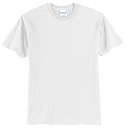 Port & Company Tall Core Blend Tee. PC55T - White