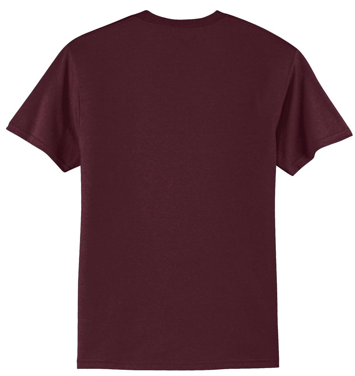 Port & Company Tall Core Blend Tee. PC55T - Athletic Maroon