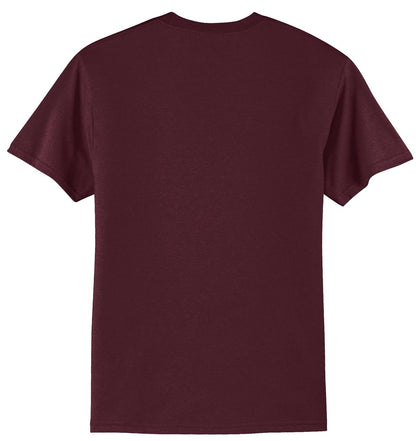 Port & Company Tall Core Blend Tee. PC55T - Athletic Maroon