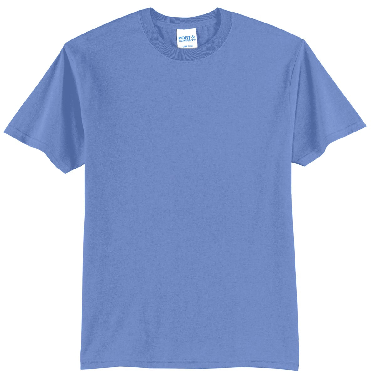 Port & Company Tall Core Blend Tee. PC55T - Carolina Blue