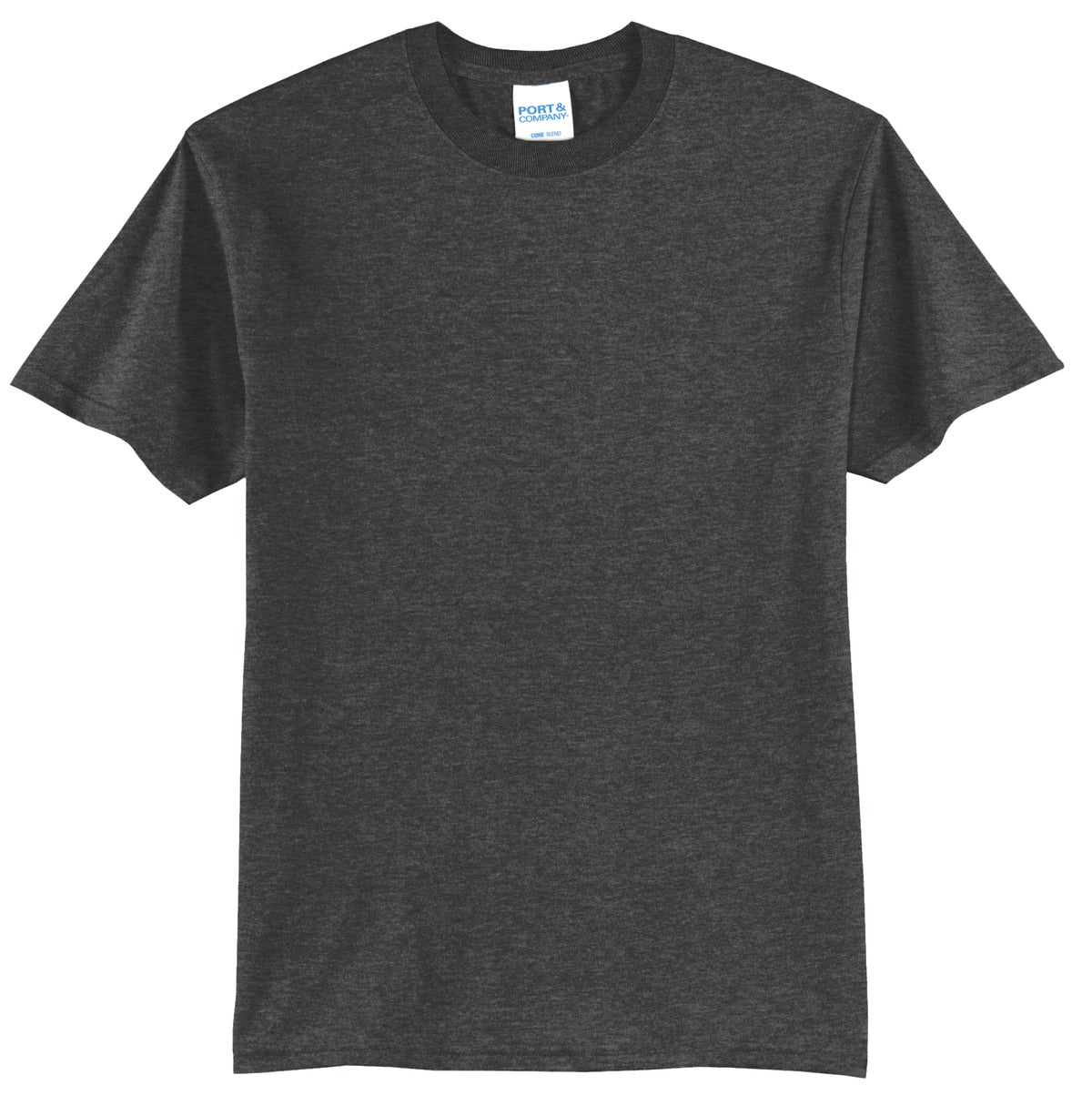 Port & Company Tall Core Blend Tee. PC55T - Dark Heather Grey