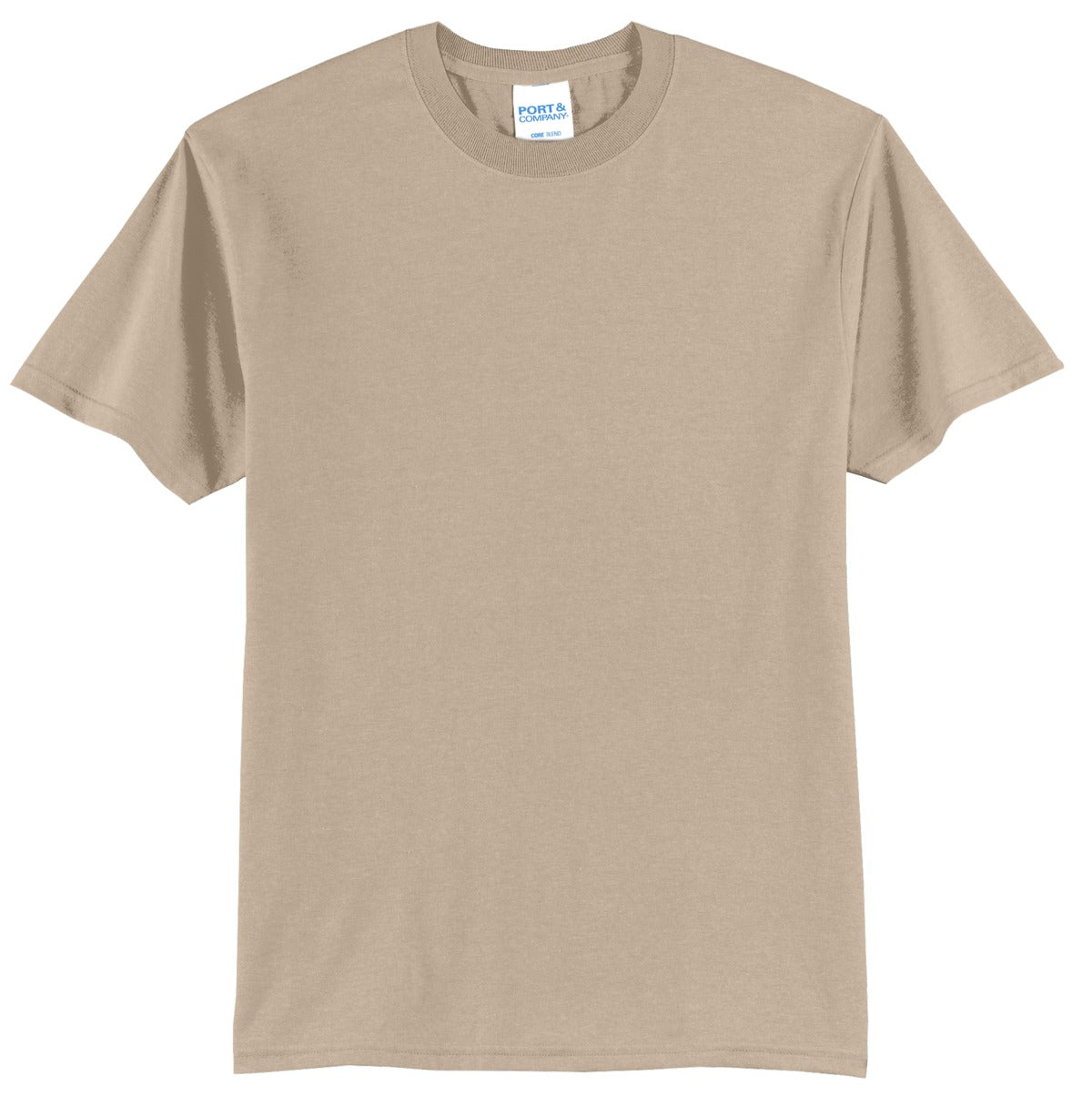 Port & Company Tall Core Blend Tee. PC55T - Desert Sand