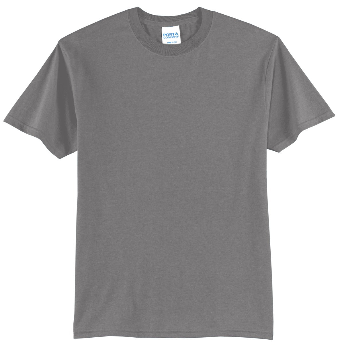 Port & Company Tall Core Blend Tee. PC55T - Medium Grey