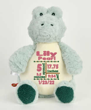 Cubbies™ Alligator Stuffie with Custom Embroidery