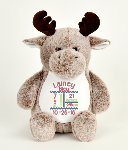 Cubbies™ New Moose Stuffie with Custom Embroidery
