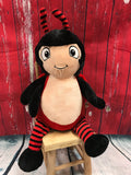 Cubbies™ Signature Collection Red & Black Ladybug Stuffie with Custom Embroidery