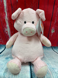 Embroider Buddy Pig Stuffie with Custom Embroidery