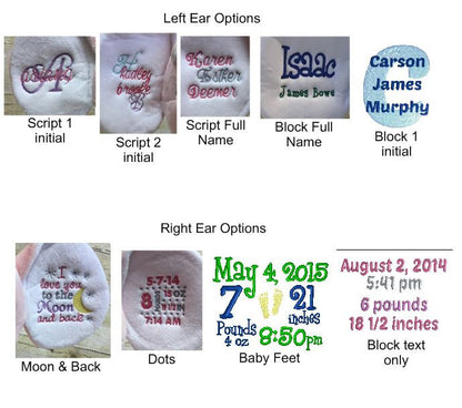 Cubbies™ Lavender Dumble Elephant with Custom Embroidery
