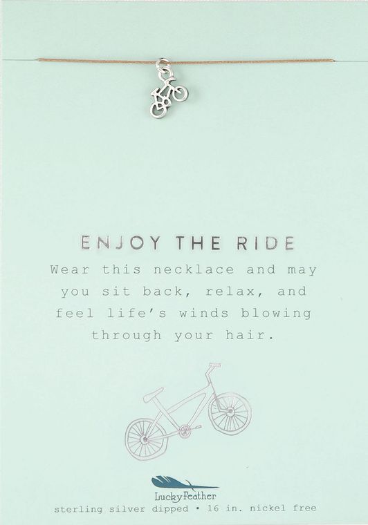 Lucky Feather Enjoy the Ride Necklace