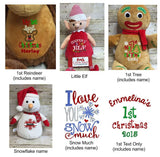 Cubbies™ Gingerbread Man Stuffie with Custom Embroidery